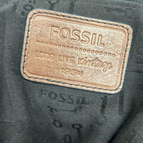 Fossil Genuine Leather Long Live Vintage 1954 Bucket Backpack Brown Key Charm - Picture 2 of 16